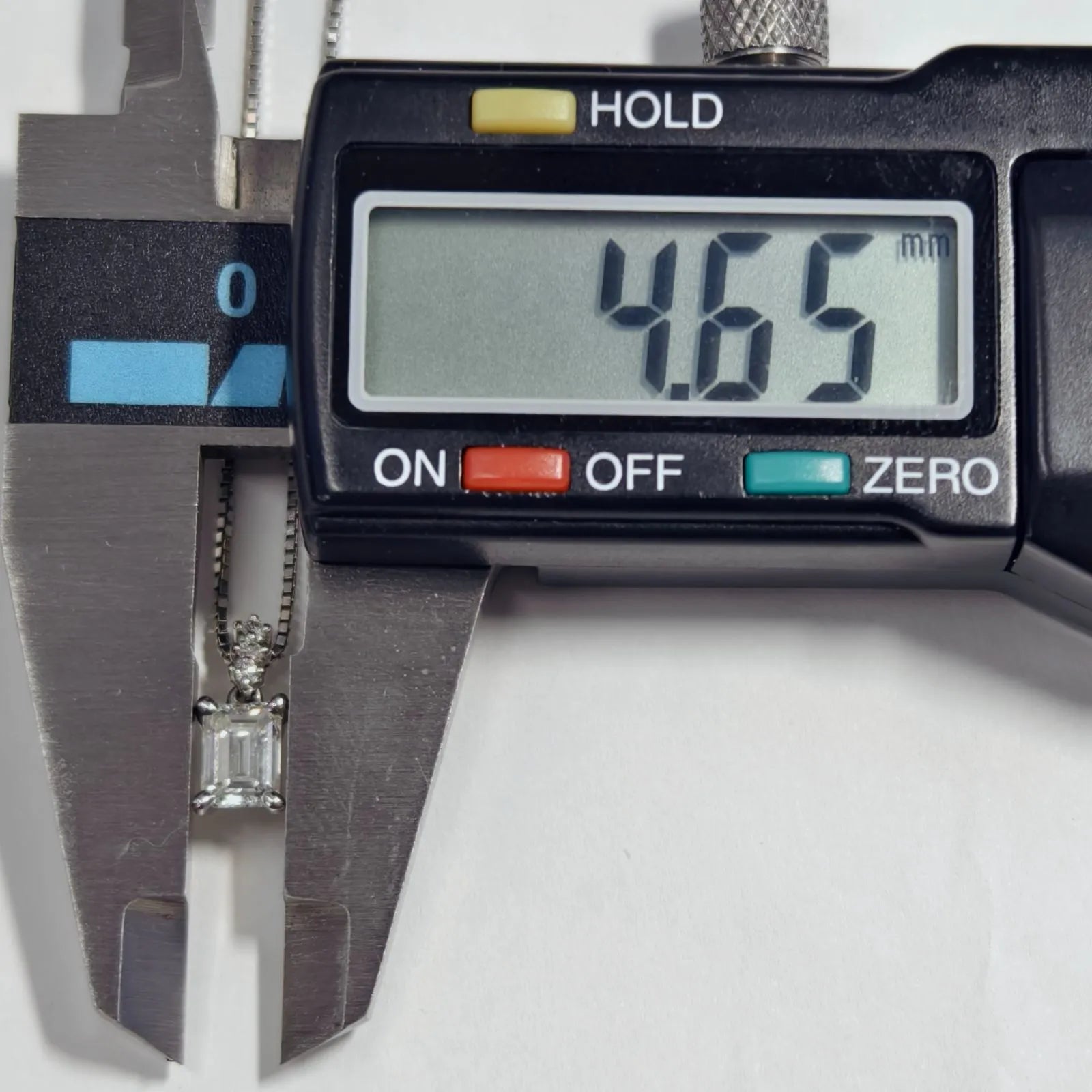 0.504ct ダイヤモンド エメラルドカット ネックレス ホワイトゴールド K18WG