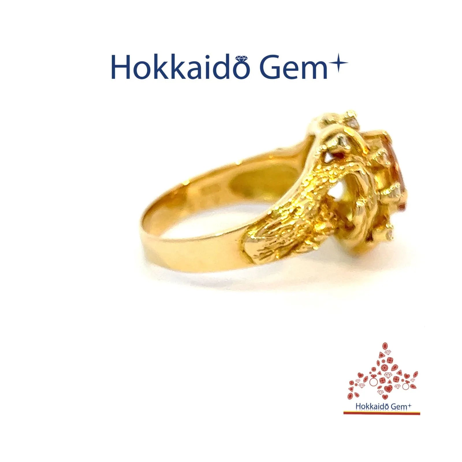 インペリアルトパーズ 　ゴールド　リング　K18