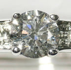 ダイヤモンド　リング　ホワイトゴールド　K18WG