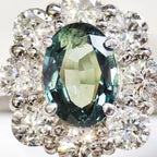 アレキサンドライト　ブラジル産　リング　プラチナ　Pt900