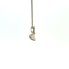 0.504ct ダイヤモンド エメラルドカット ネックレス ホワイトゴールド K18WG