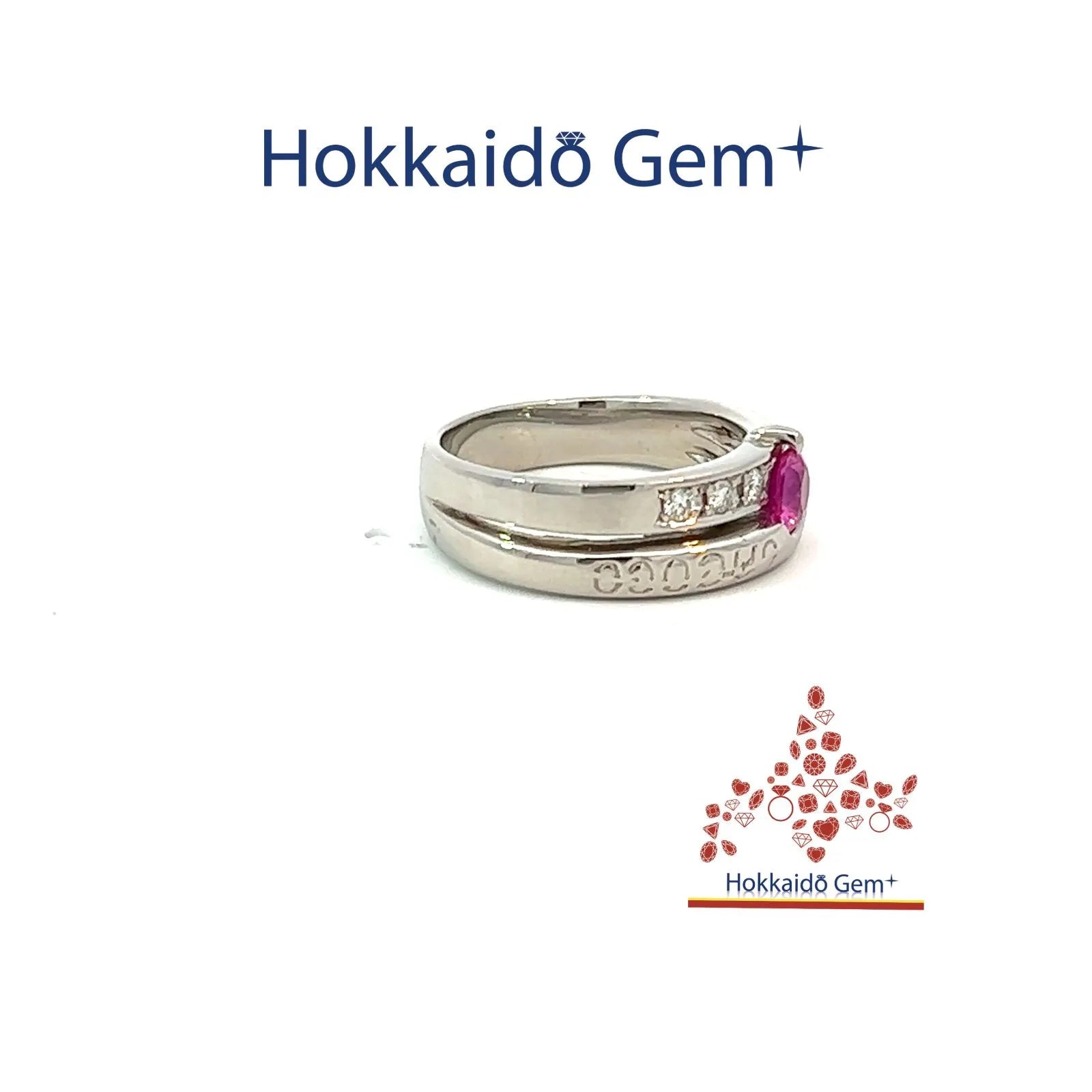 ピンクサファイヤ　プラチナ　リング　pt900