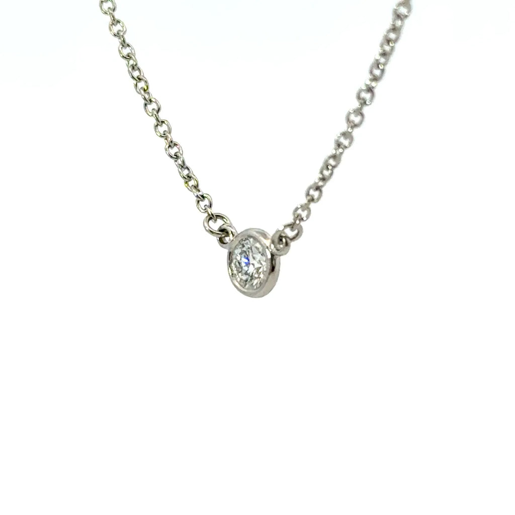 Tiffany&Co. ティファニー バイザヤード ネックレス ダイヤモンド プラチナ  Pt950 エルサペレッティ 4.53mm