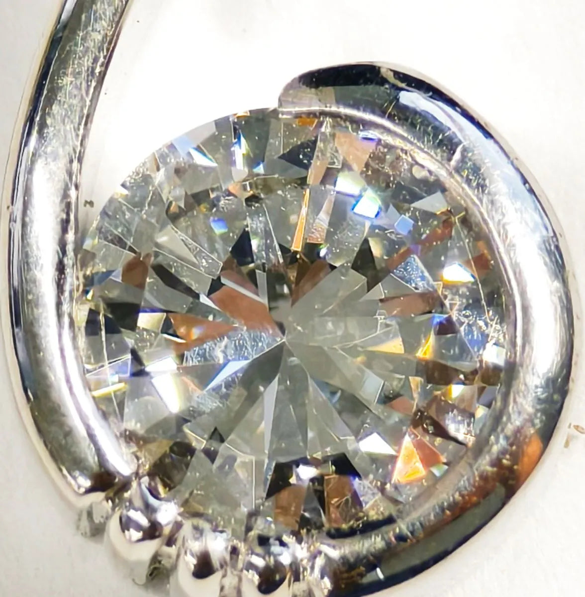0.620ct ダイヤモンド ネックレス プラチナ Pt900/850