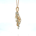 ダイヤモンド　ネックレス　コンビ　K18PG/WG