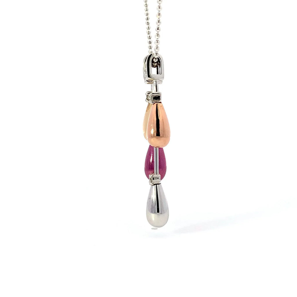 Sierin パープルゴールド　カラーゴールド　ネックレス　K18