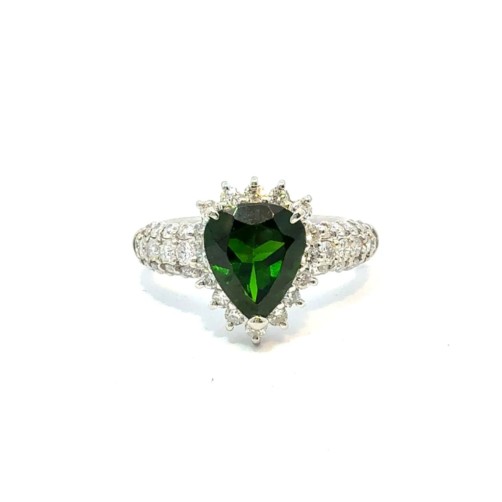 ダイオプサイド　リング　プラチナ　PT900