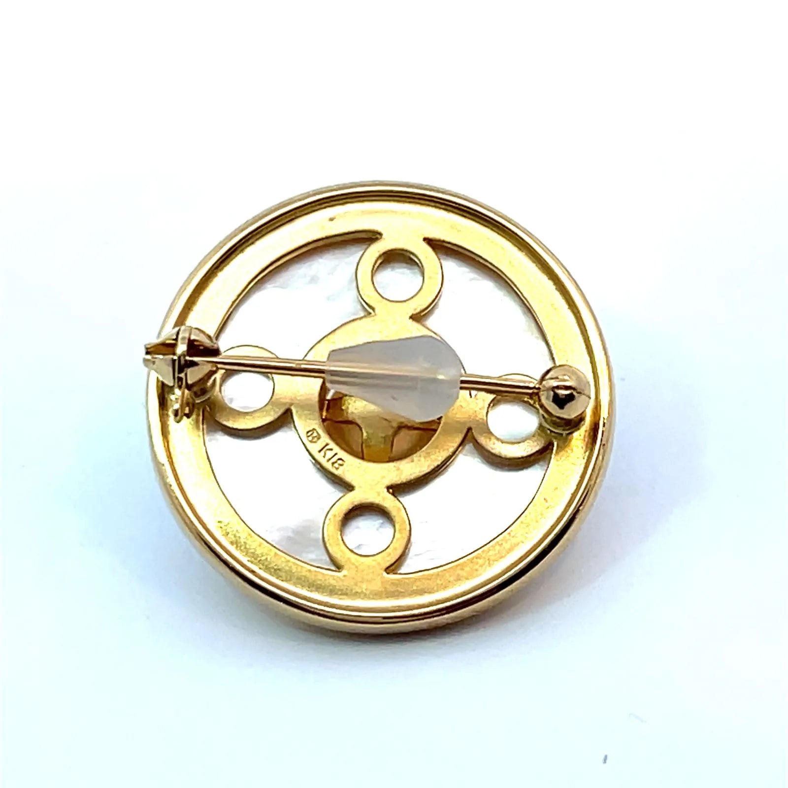 MIKIMOTO　ピクウェ　ブローチ　ゴールド　K18