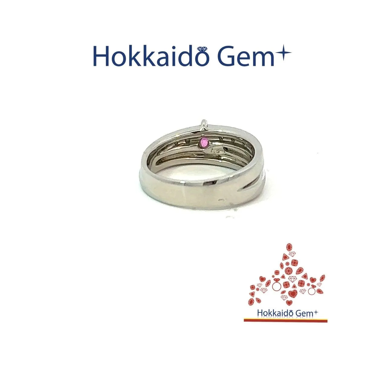 ピンクサファイヤ　プラチナ　リング　pt900