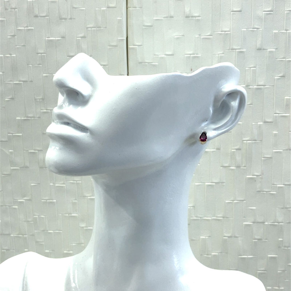 【新品】ロードライトガーネット　ピアス　　K18