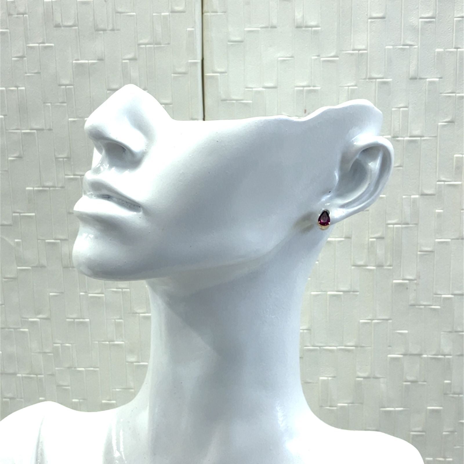 【新品】ロードライトガーネット　ピアス　　K18