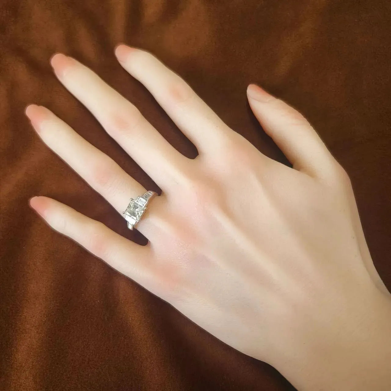 2.011ct　プリンセスカット　ダイヤモンド　リング　プラチナ　Pt900
