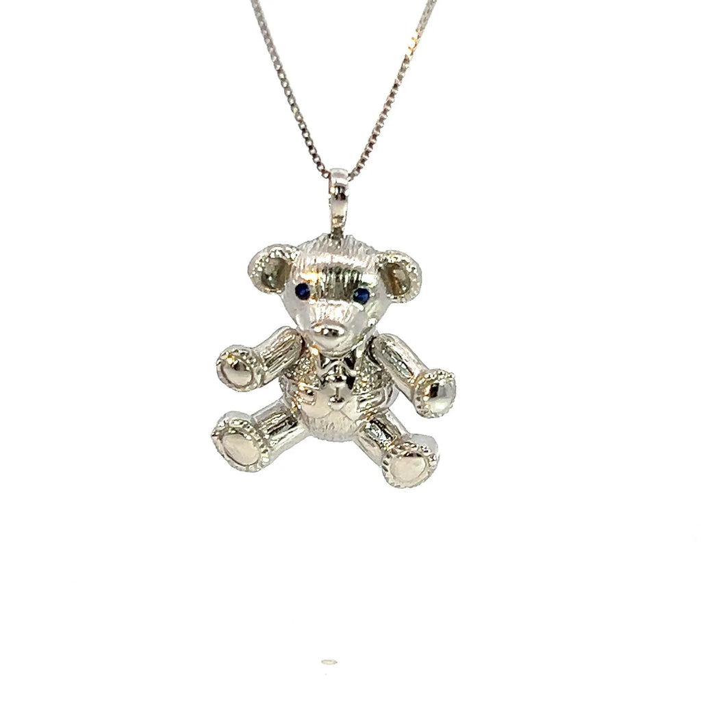 クマちゃん   ホワイトゴールド　ネックレス　K18WG