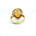 ウォーターオパール　リング　ゴールド　K18