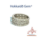 アクアマリン　プラチナ　リング　 PT900