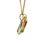 バイカラー トルマリン パーティーカラー ネックレス コンビ K18/Pt900