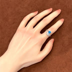 プルートパーズ　ハートシェイプ　ホワイトゴールド　リング　K18WG