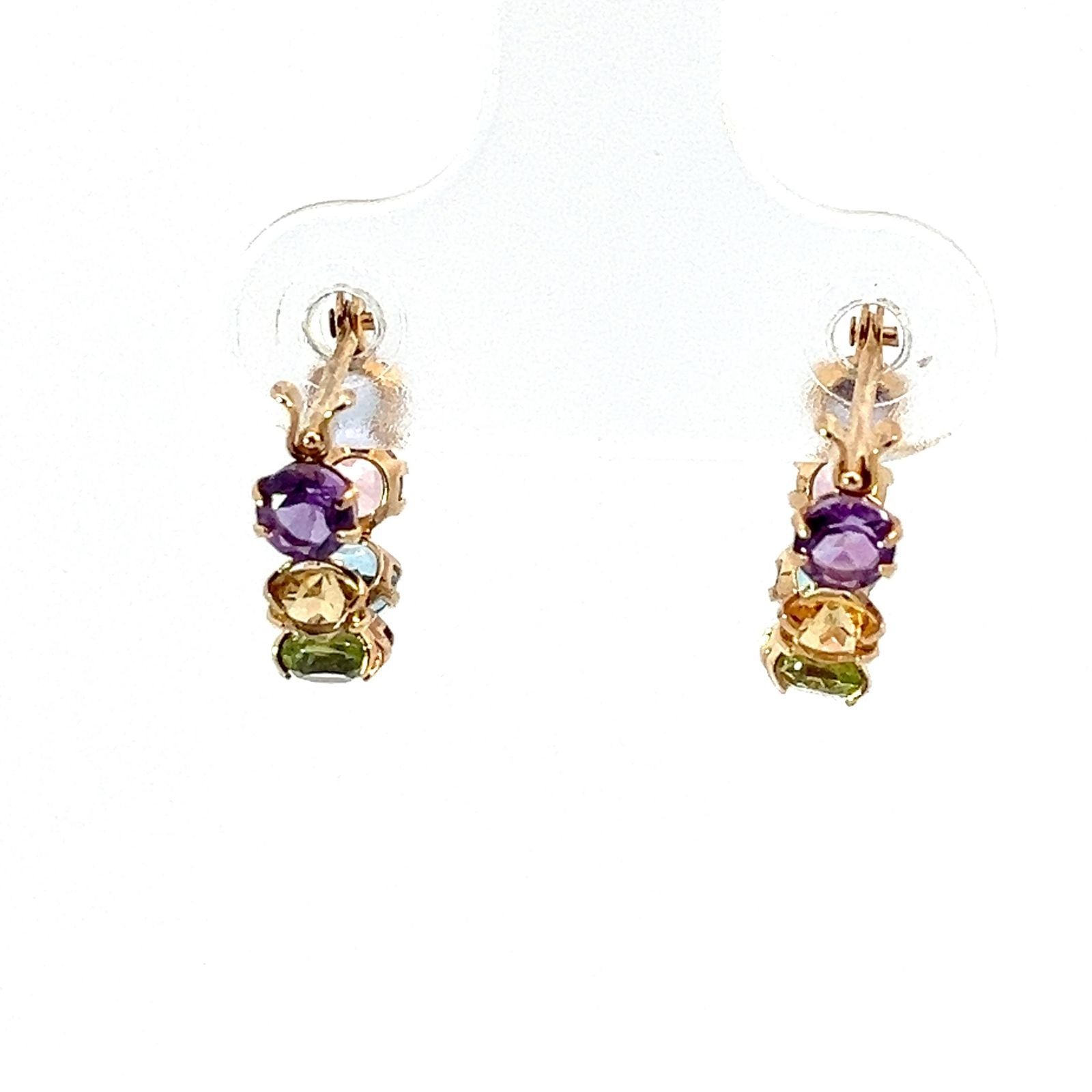 クォーツ　ピアス　K10