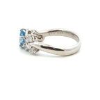 アクアマリン　リング　プラチナ　PT900