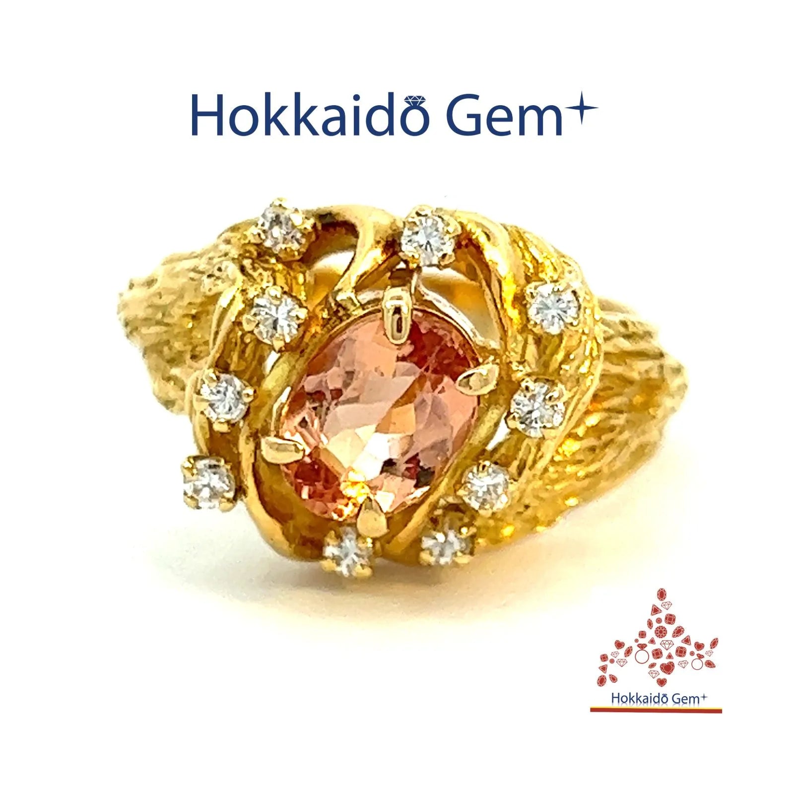 インペリアルトパーズ 　ゴールド　リング　K18